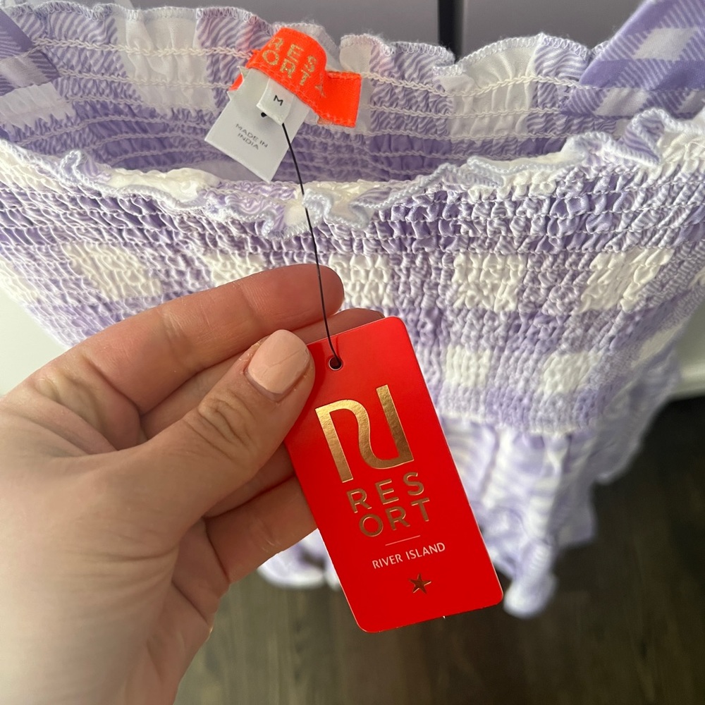 NWT River Island Gingham Dress - Picture 8 of 8